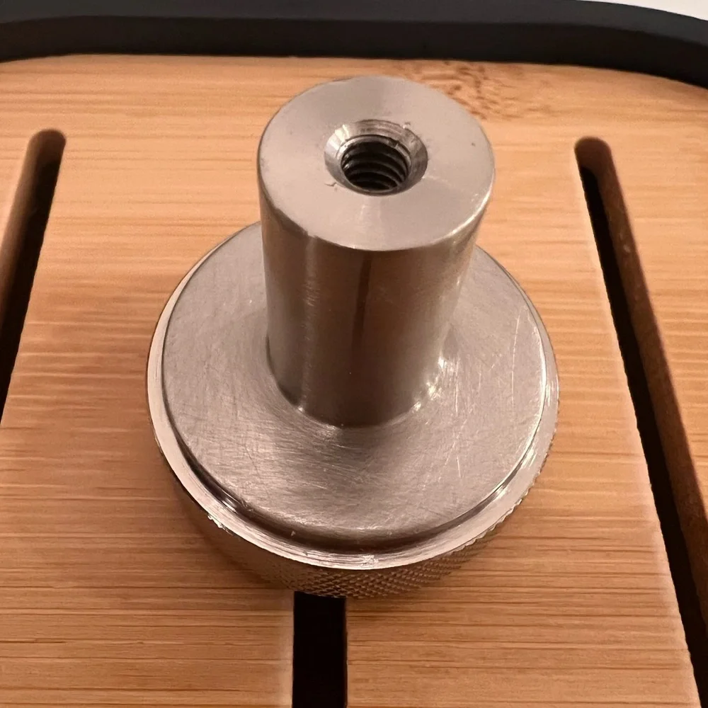 Restoration hardware LAMBETH KNURLED KNOB. Satin Nickel 1.25”
